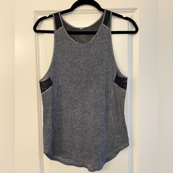 LULULEMON Sculpt Tank II Chakra Print Alpine White Black Mesh Women’s Size 0 - Picture 4 of 7